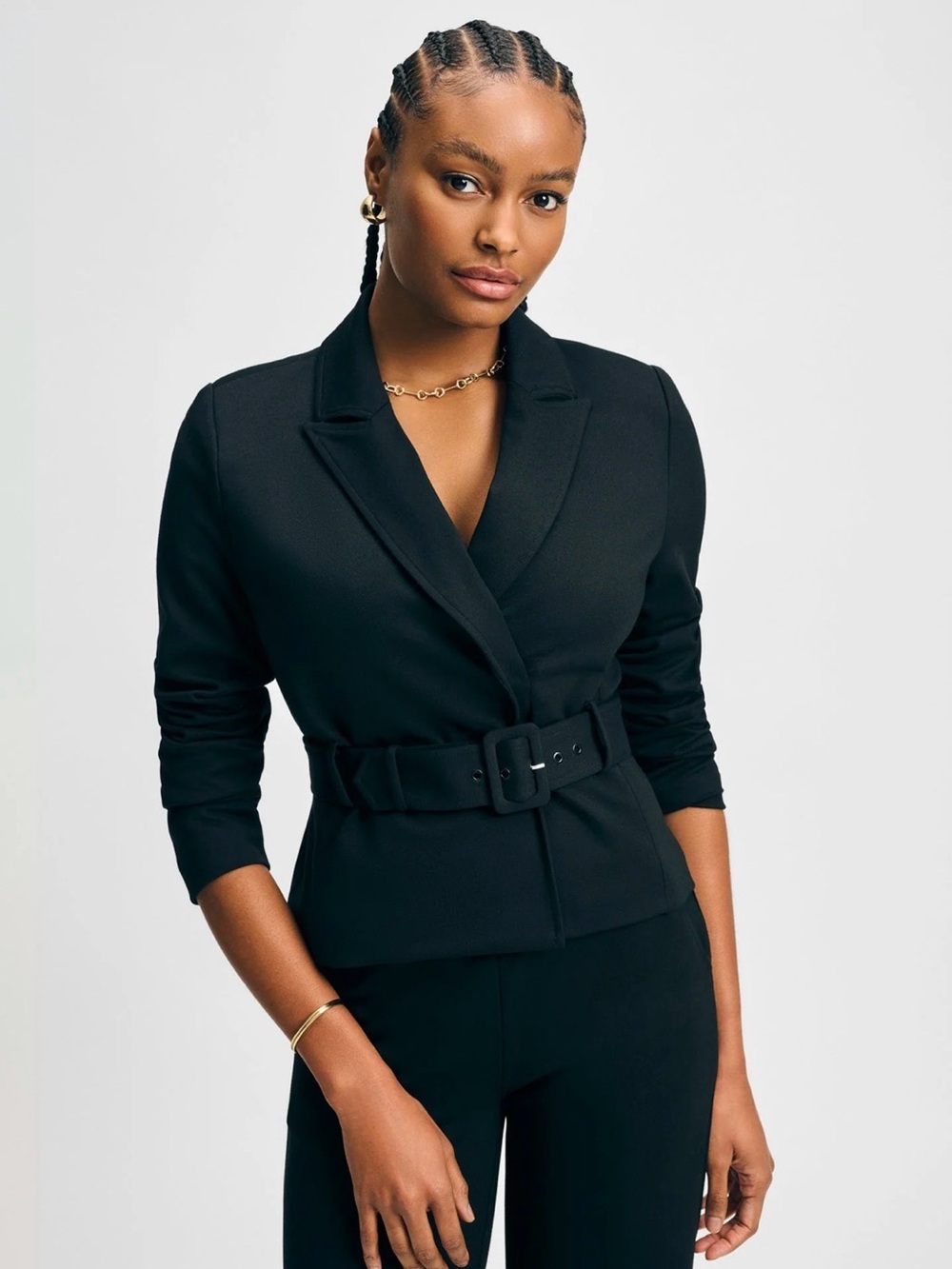 NWT Belted Ponte Jacket - Tailored & Belted - Isaac Mizrahi New York - XXL